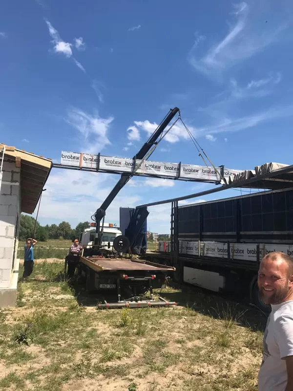 Statybinių medžiagų transportavimas